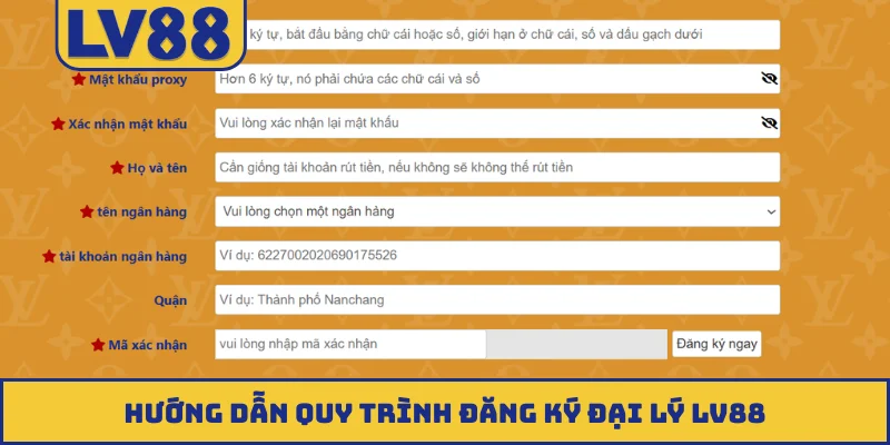 Hướng dẫn quy trình đăng ký đại lý LV88